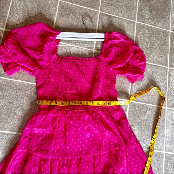 Elegant Pink Midi Dress for Women - Picture 6 of 7